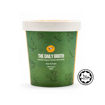 Clear & Classic Organic Chicken Bone Broth (500ml) - Frozen